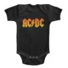 ACDC Rock Band Orange Onesie