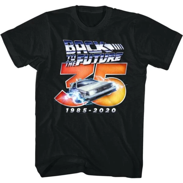Back to The Future Chrome 35th Anniversary T-Shirt