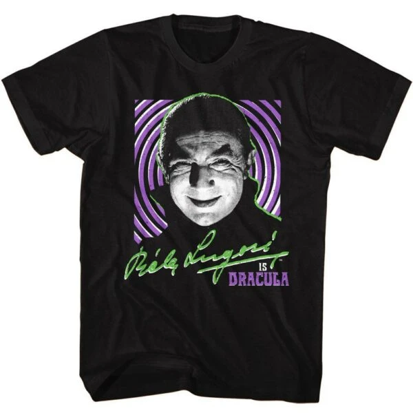 Bela Lugosi is Dracula Hypnotic Swirls Men’s T Shirt
