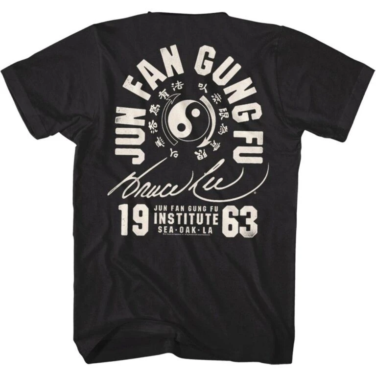 Bruce Lee Jun Fan Gung Fu Institute 1963 Men's T Shirt - Image 4