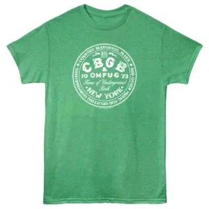 CBGB OMFUG 315 Bowery NYC Men’s Green T Shirt