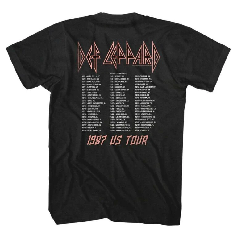 Def Leppard Leopard Hysteria Tour T-Shirt