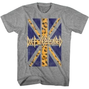 Def Leppard Leopard Union Jack T-Shirt