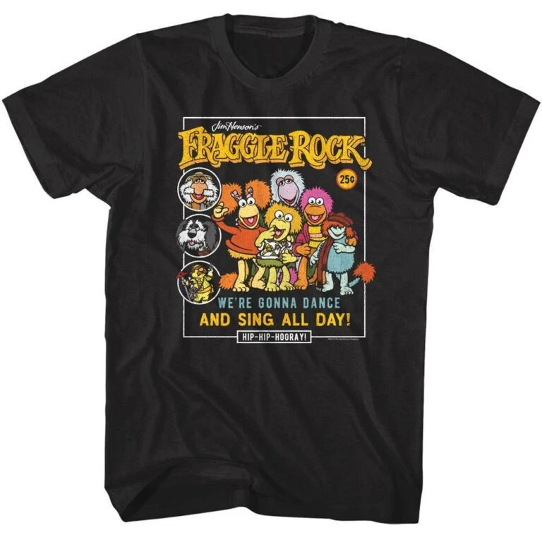 Fraggle Rock Hip-Hip Hooray Men’s T Shirt