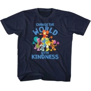 Fraggle Rock Change the World with Kindness Kids T Shirt