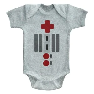 Gamer Society Nintendo NES Controller Baby Onesie