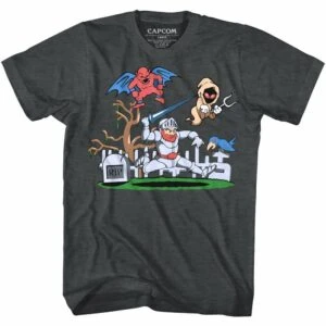 Ghosts n Goblins Arthur Graveyard Attack T-Shirt