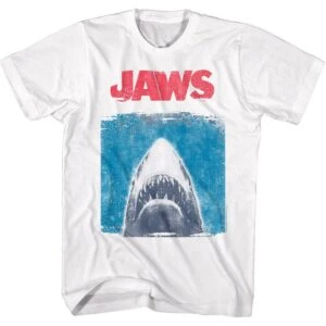 Jaws Vintage Distressed Poster T-Shirt
