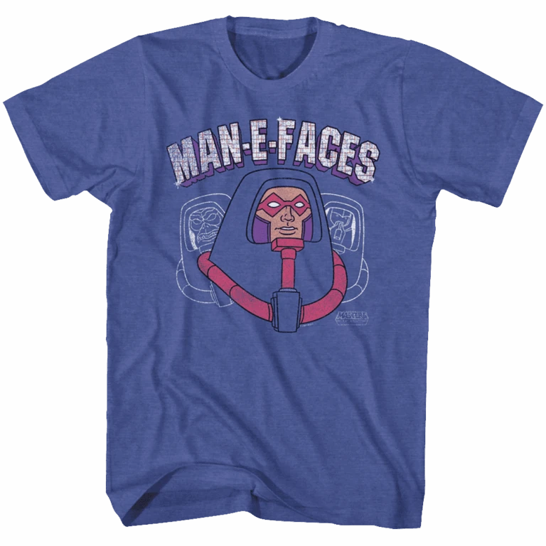 Masters of the Universe Man-E-Faces Head Men’s T Shirt