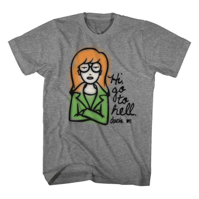 Daria Hi Go to Hell Men’s T Shirt