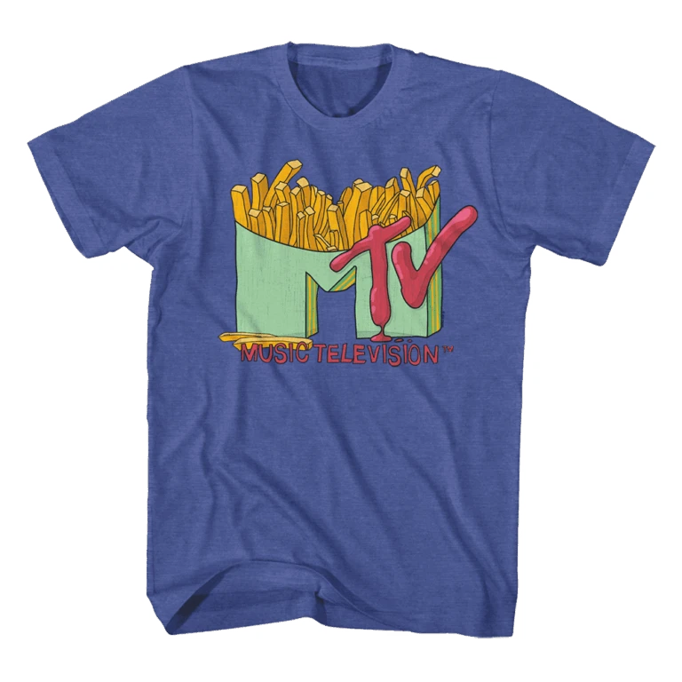 MTV French Fries Logo Men’s T Shirt