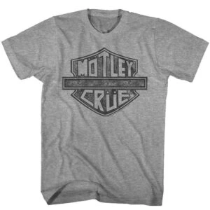 Motley Crue Road Sign Biker Logo Men’s T Shirt