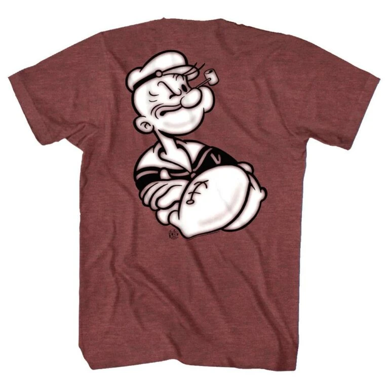 Popeye the Sailorman Arms Crossed Men's T Shirt - Image 4