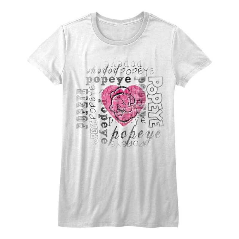 Popeye I Love Sailors Hearts Women’s T Shirt