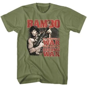 Rambo To Survive War Men’s T Shirt