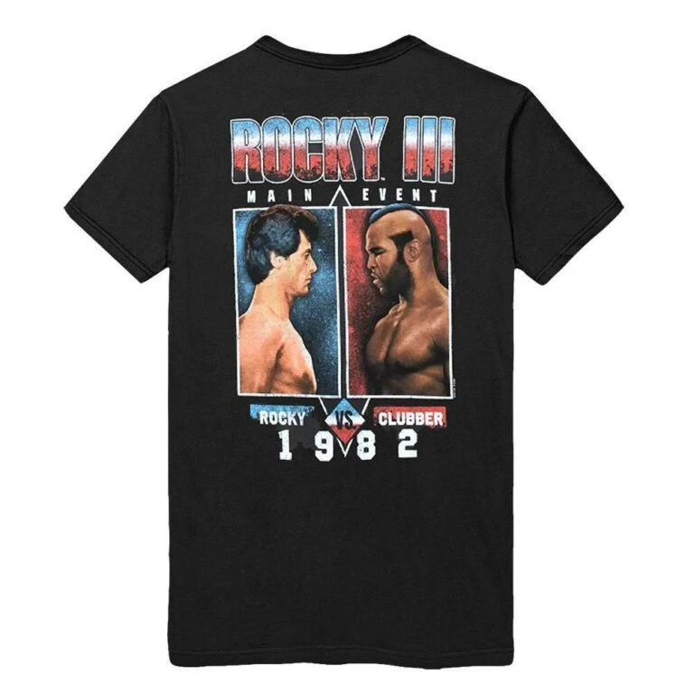 Rocky vs Clubber 1982 Men's T Shirt - Image 4