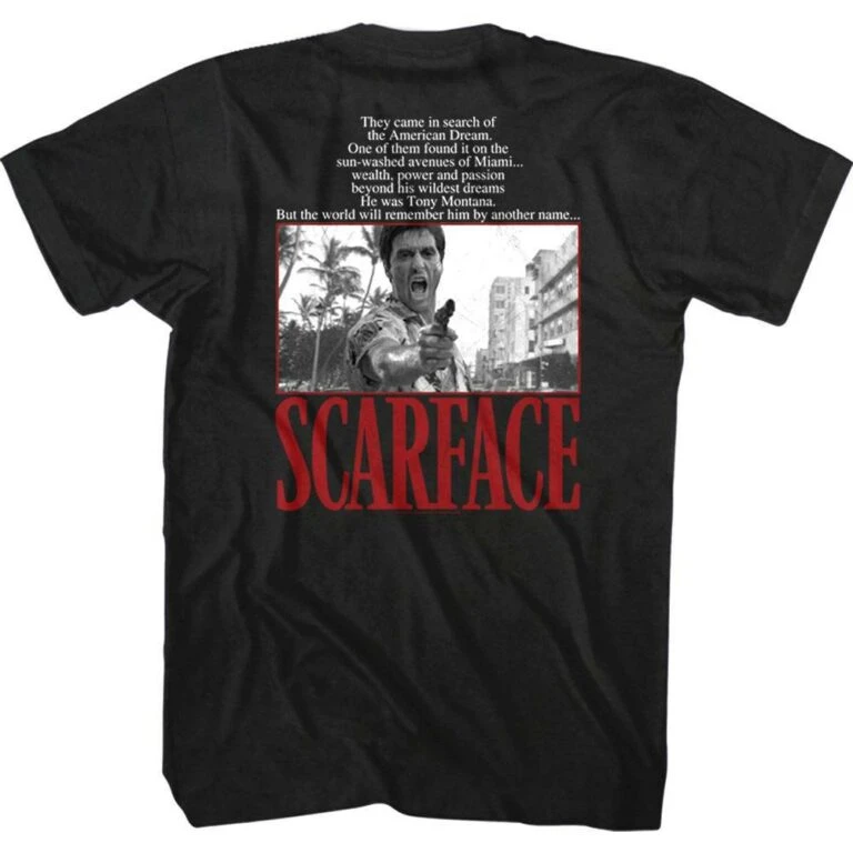 Scarface Another Name Tony Montana Men's T Shirt - Image 4