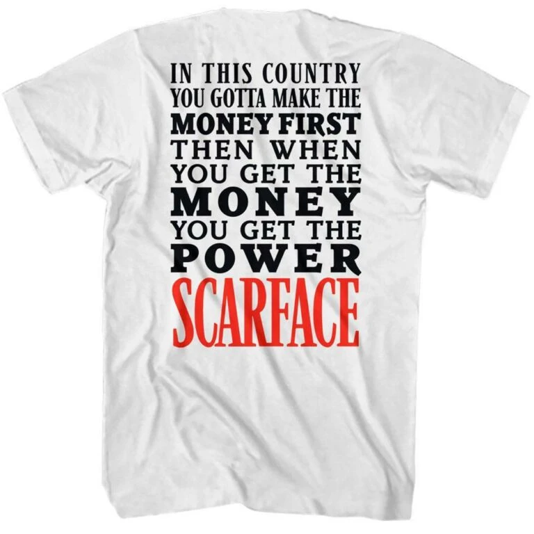 Scarface Power Moves Men's T Shirt - Image 4