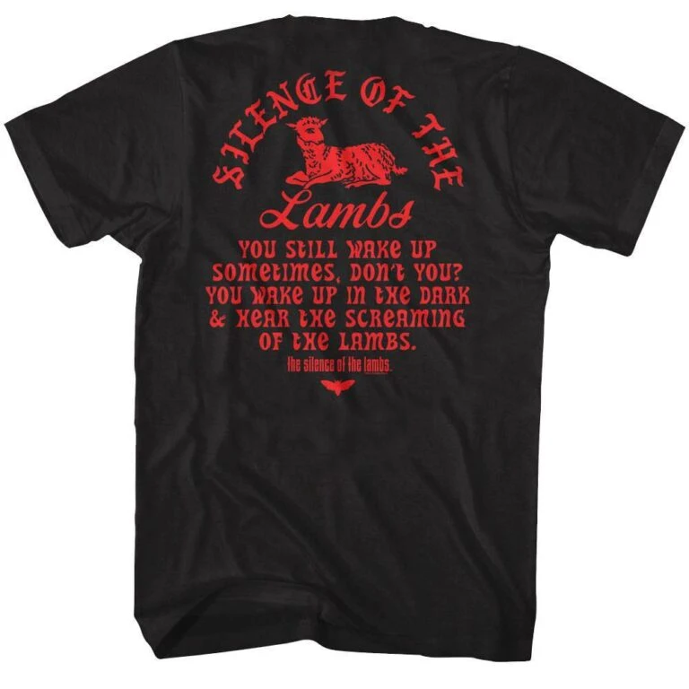 Silence of the Lambs Screaming Quote Men's T Shirt - Image 4