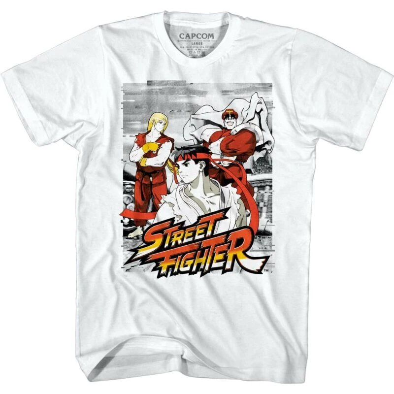 Street Fighter M.Bison Ken Ryu T-Shirt