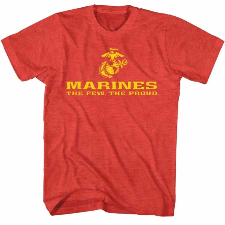US Marines Logo The Few The Proud Red Men's T Shirt