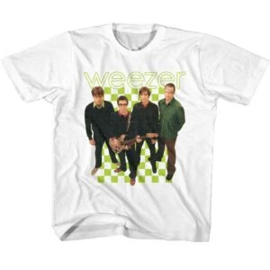 Weezer Green Album Cover Kids T Shirt