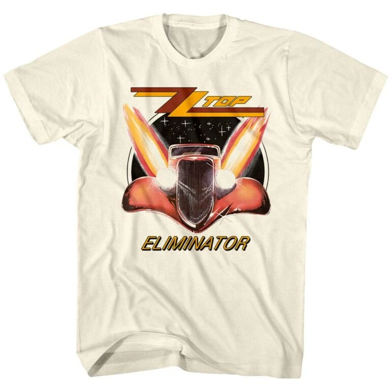 ZZ Top Eliminator Men’s Ivory T Shirt