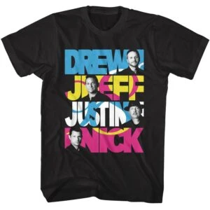 98 Degrees Faces & Names Men’s T Shirt