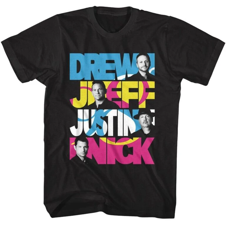98 Degrees Faces & Names Men’s T Shirt