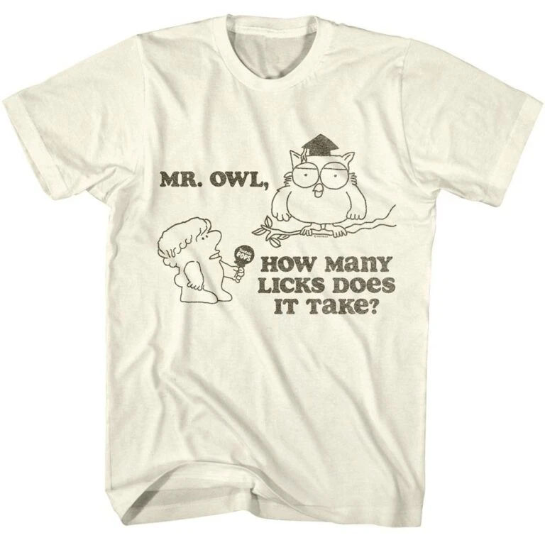 Tootsie Roll How Many Licks Mr Owl Men’s T Shirt