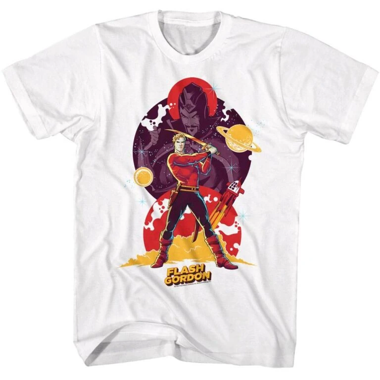Flash Gordon he's Behind You Men's T Shirt