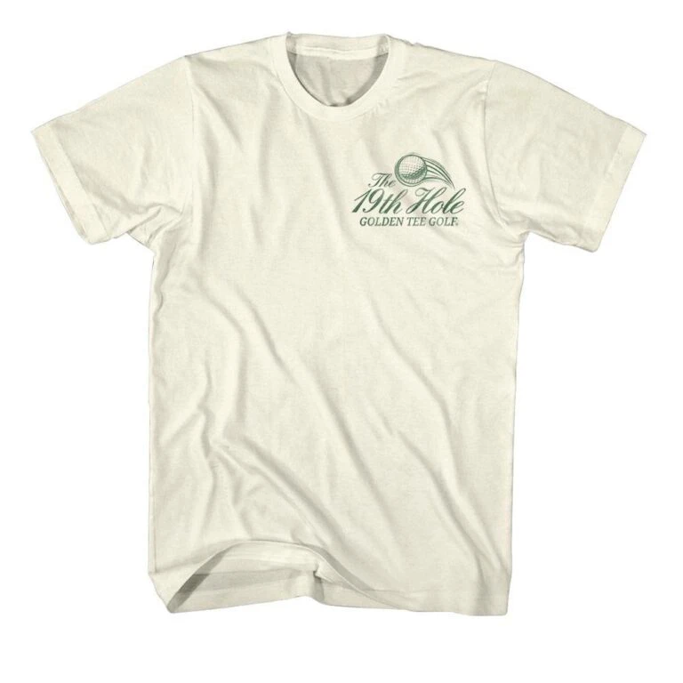 Golden Tee Golf 19th Hole Drinks Men's T Shirt - Image 4