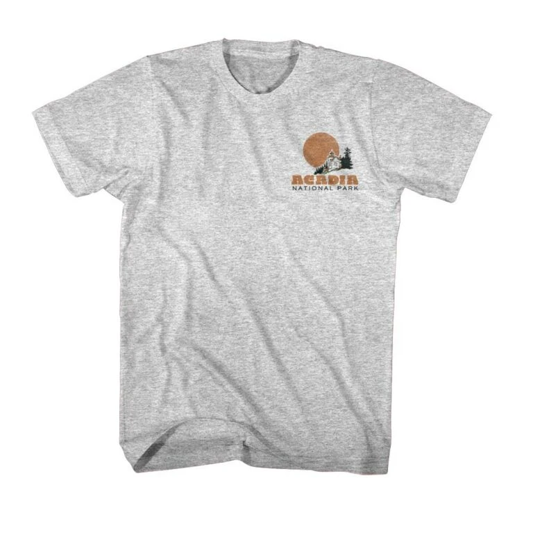 Acadia Bass Harbor Head Men's T Shirt - Image 3