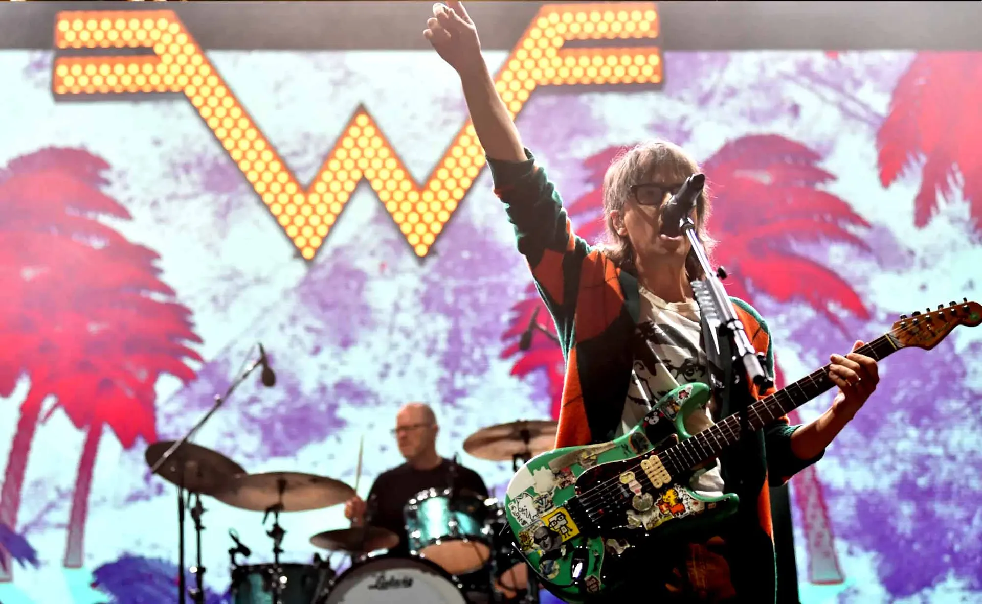 Weezer on stage