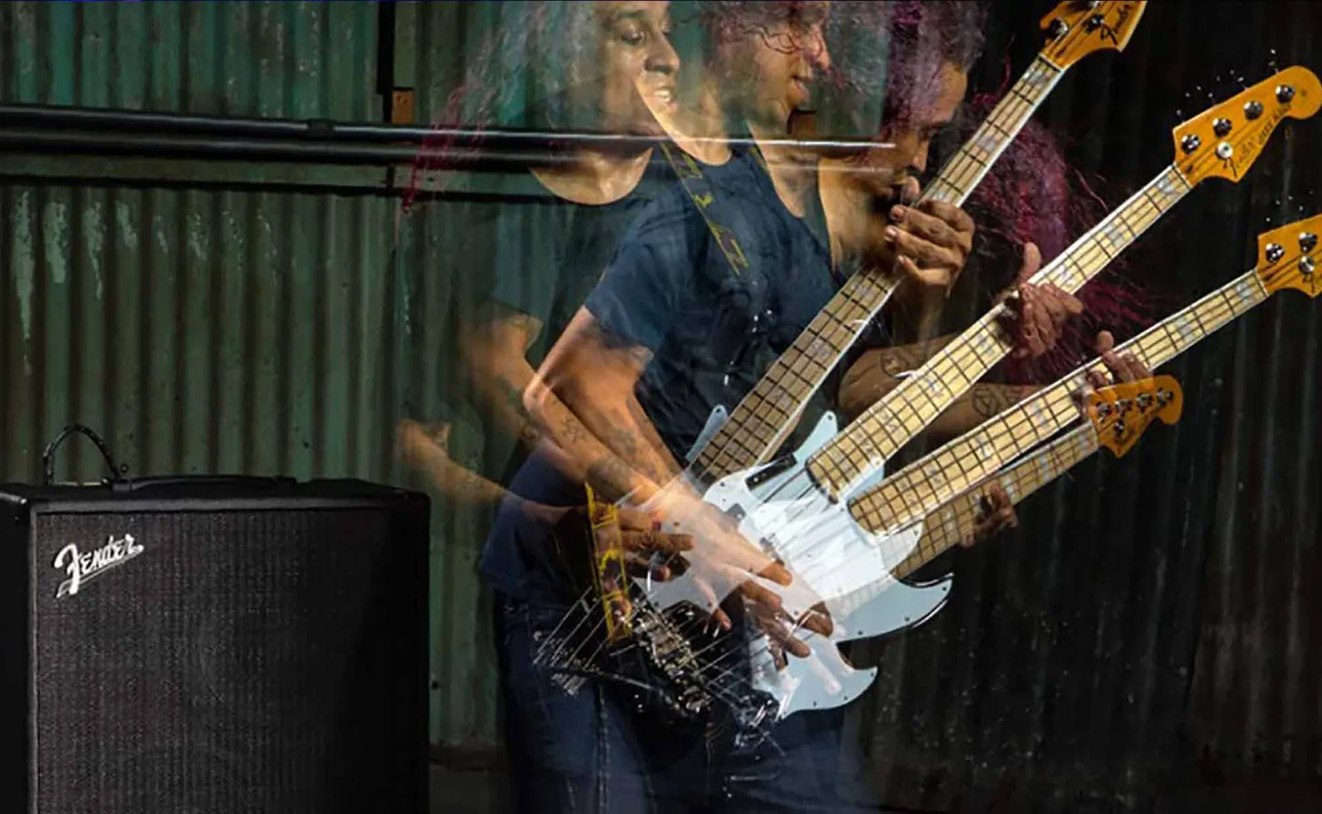 Fender on stage