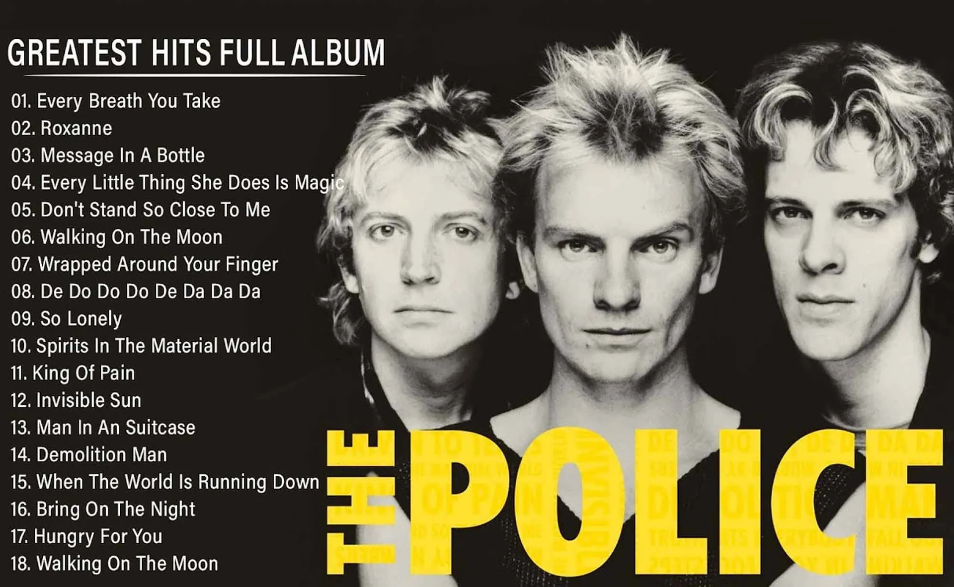 Police greatest hits tracklist