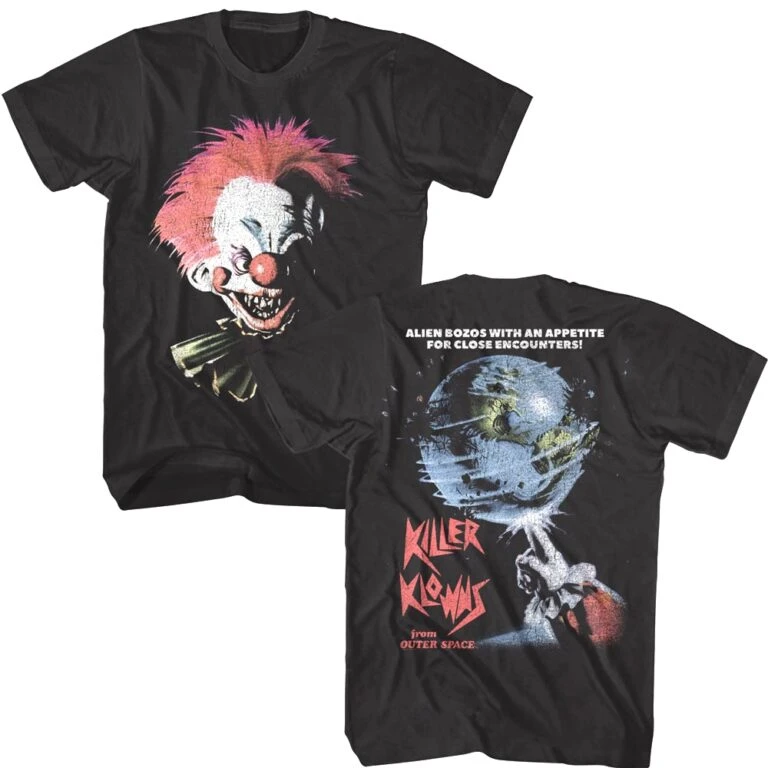 Killer Klowns Alien Bozos Globespinning Men’s T Shirt