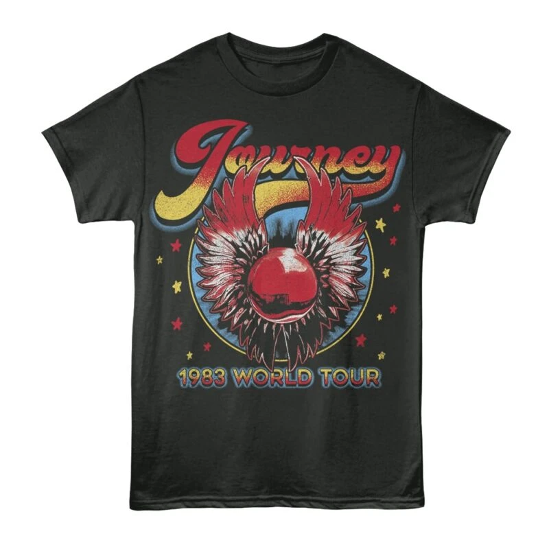 Journey Frontiers 1983 World Tour Cities Men’s T Shirt