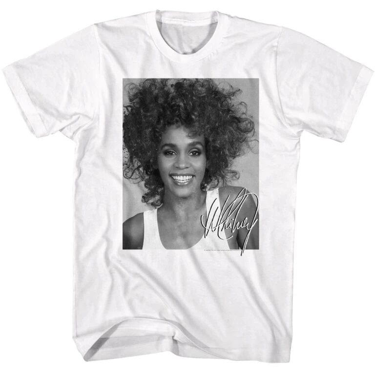 Whitney Houston Signature Album Men’s T Shirt