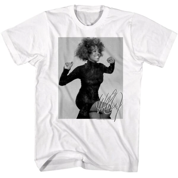 Whitney Houston Broken Hearts Signature Men’s T Shirt