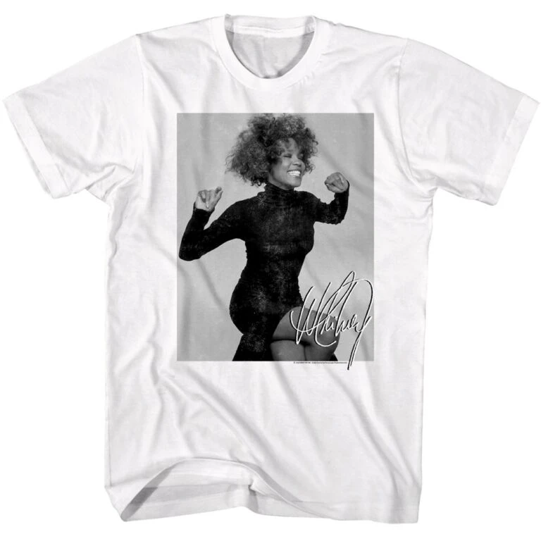 Whitney Houston Broken Hearts Signature Men’s T Shirt