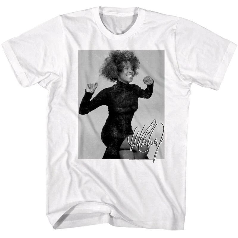 Whitney Houston Broken Hearts Signature Men’s T Shirt