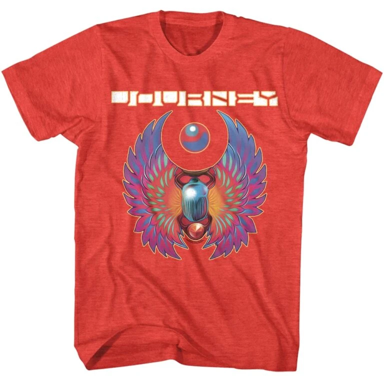 Journey Greatest Hits Men’s Red T Shirt