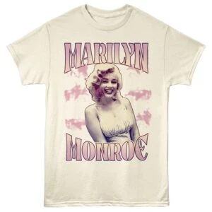 Marilyn Monroe Biting Flower Men’s T Shirt