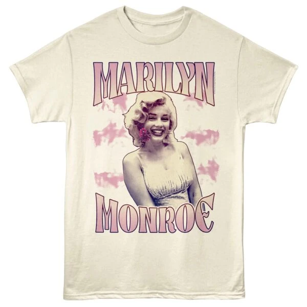 Marilyn Monroe Biting Flower Men’s T Shirt