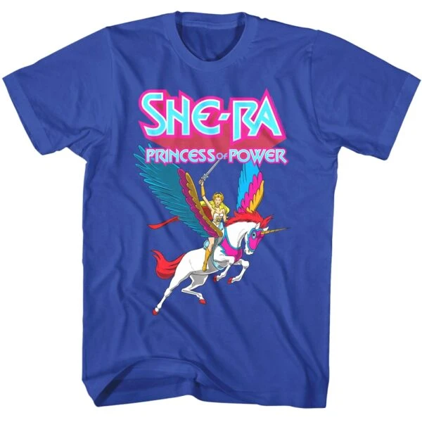 She-Ra Princess of Power on Swiftwind Men’s T Shirt