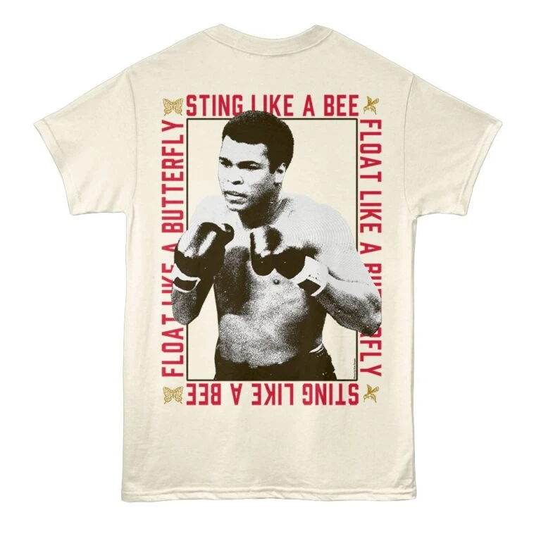 Muhammad Ali Float and Sting Men’s T Shirt back