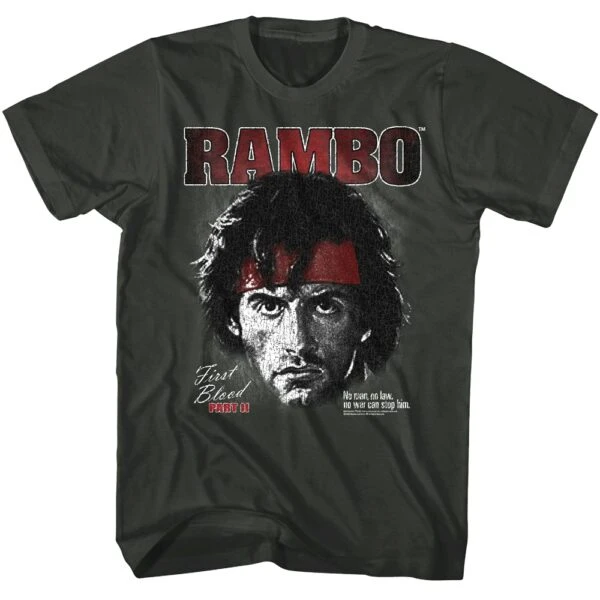 Rambo First Blood Part 2 Extreme Close-up Men’s T Shirt