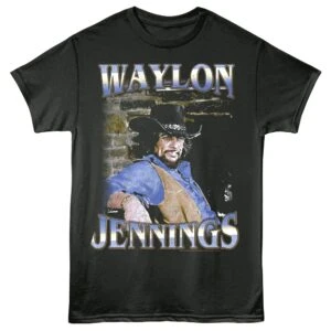 Waylon Jennings Smoking Men’s T Shirt