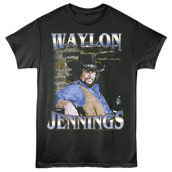 Waylon Jennings Smoking Men’s T Shirt